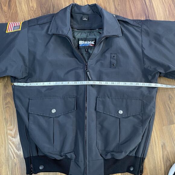 NWT Blauer 6110 B.Dry B.Warm FD Lightweight Nylon Bomber Jacket Men’s M - Black - Picture 9 of 11